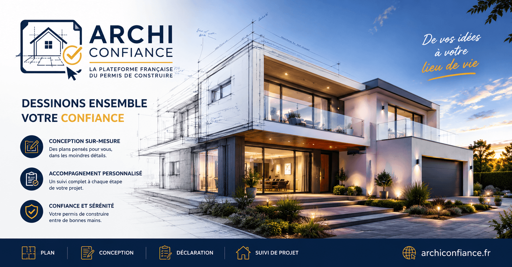 ARCHI CONFIANCE, de vos idées à votre lieu de vie